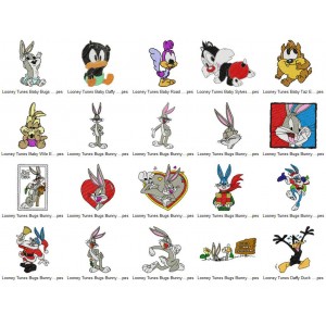 20 Looney Tunes Embroidery Designs Collection 01